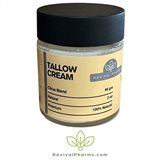 Revival Pharms’ Tallow Cream with citrus-floral scent hydrates skin with natural tallow and oils, crafted in Lincoln, NE.