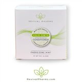 Revival Pharms’ Hair Dot Mint Strengthening Conditioner fortifies hair with rice protein, eco-friendly, crafted in Lincoln, NE.