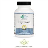 Ortho Molecular Thyrotain includes a multidimensional blend of nutrients and botanicals to help maintain healthy thyroid function.