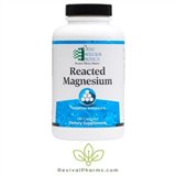 Ortho Molecular Reacted Magnesium includes three forms of highly absorbed magnesium for a variety of protocols including cardiovascular support, health blood pressure, and energy production.
