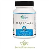 Ortho Molecular Methyl B Complex - 120ct. Formulated with eight essential B vitamins, choline, inositol, and folate to support energy production and immune, cardiovascular and neurological health.