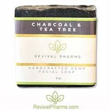 Enjoy or gift our Revival Pharms Charcoal & Tea Tree Facial. 3 oz. Leaves your skin purely clean, without toxins, and nourished and moisturized. Save 10% with a 3 pack to use or gift to others.