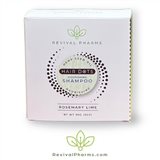 Revival Pharms’ Hair Dot Rosemary Lime Shampoo nourishes hair with hemp seed oil and mango butter, eco-friendly, crafted in Lincoln, NE.
